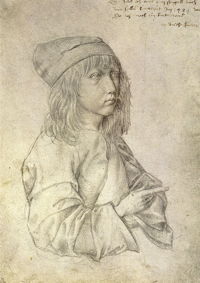 Photo Printing - Selfie History - Self-portrait at 13 by Albrecht Durer