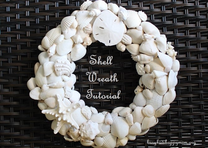 Craft Ideas For Adults - Shell Wreath