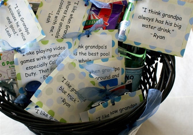 Gift Ideas For Grandparents - Basket Of Love