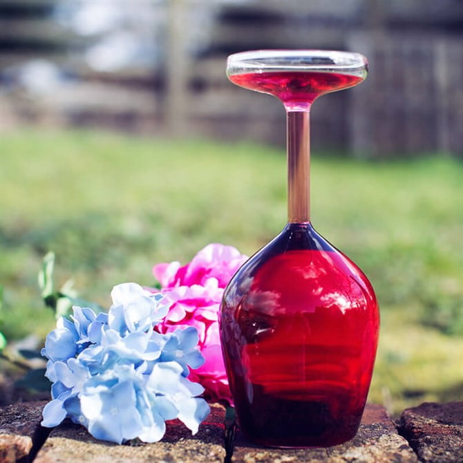 Unusual Gift Ideas - Upside Down Wine Glass