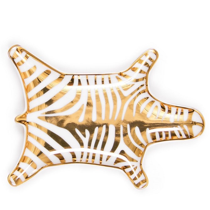 Housewarming Gift Ideas - Metallic Zebra Dish