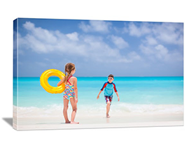 Photo to canvas of vacations