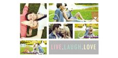 Themed Collage Photos - Live laugh love