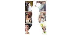 Silhouette Image Collage - Bride Groom